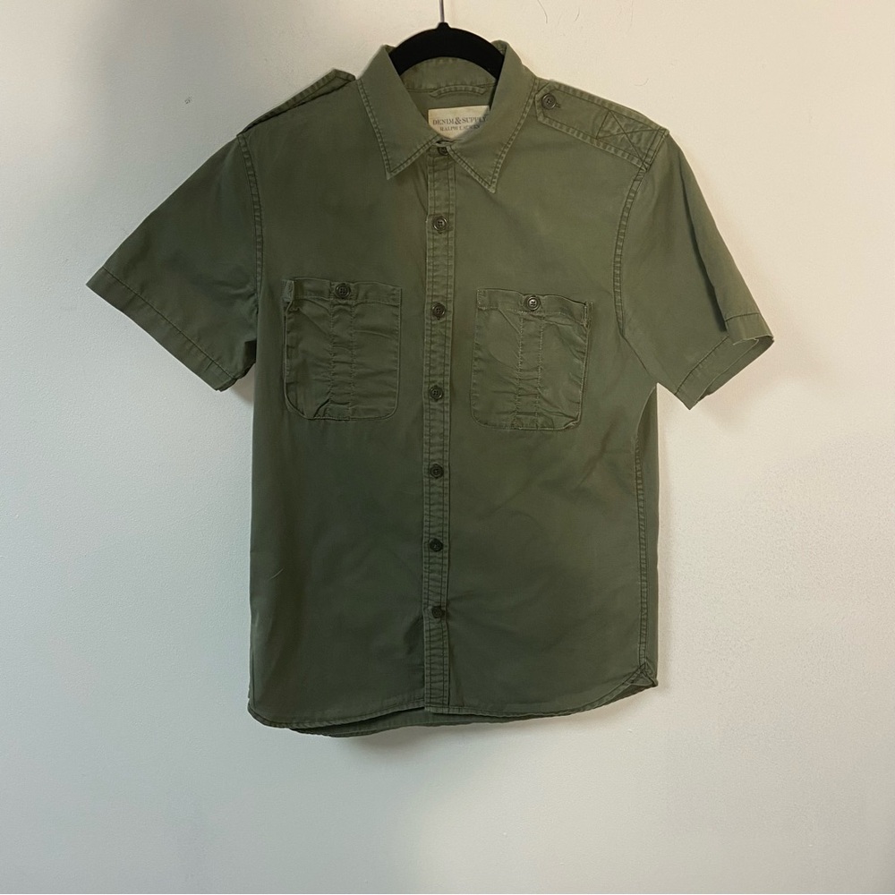 Denim & Supply by Ralph Lauren Women’s Blouse Short Sleeve Cotton Small - Picture 7 of 10